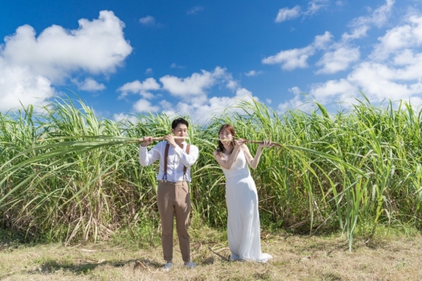 ビーチ＆サトウキビ体感ツアー（ムービーあり）【必要なものは全て込み】衣装/ヘアメイク/撮影/データ納品など